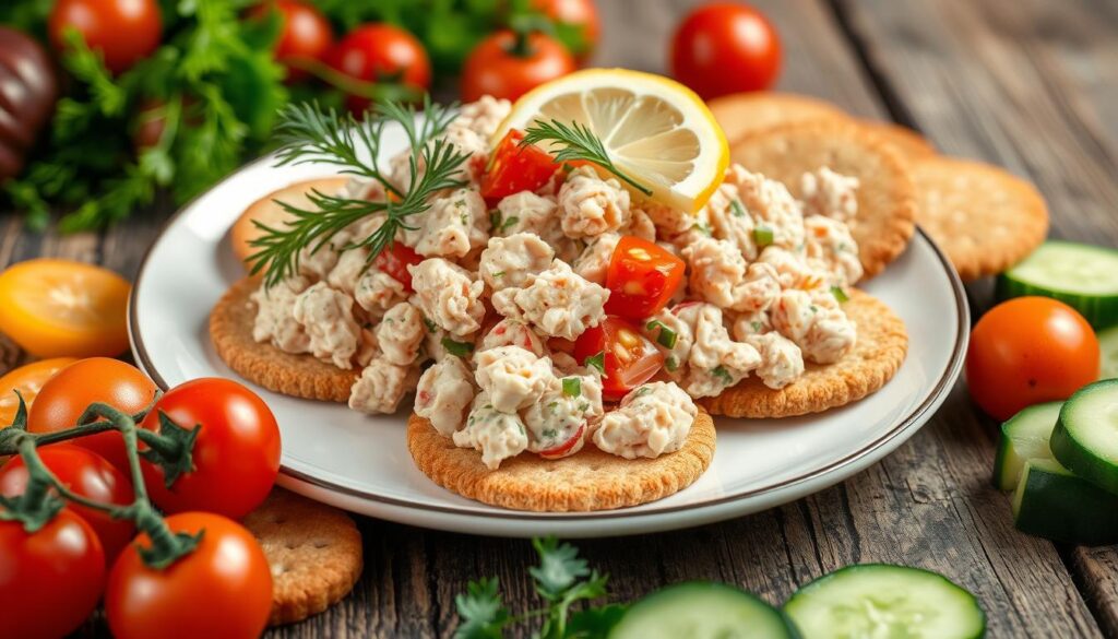 Tuna and Whole-Grain Crackers