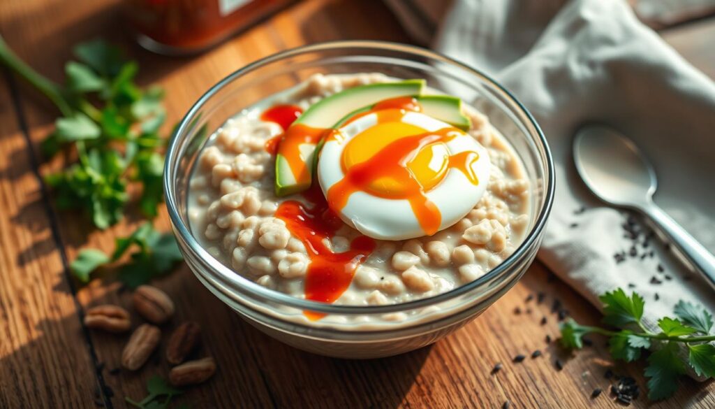 Sriracha, Egg & Avocado Overnight Oats Sriracha, Egg & Avocado Overnight Oats
