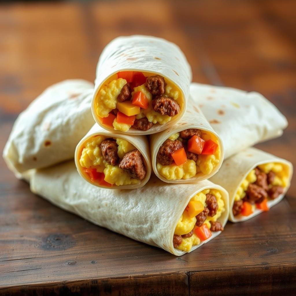 Freezer Breakfast Burritos