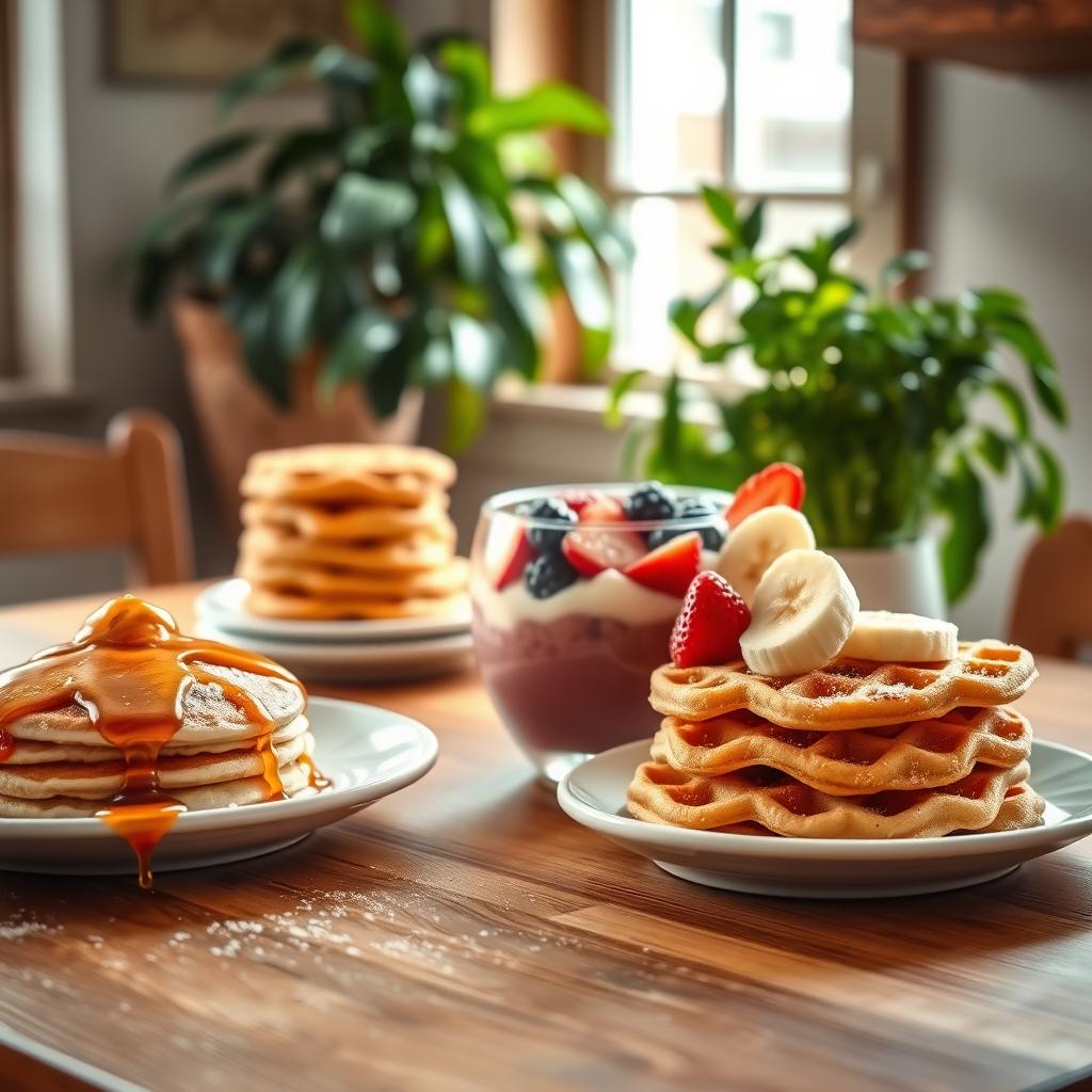 Sweet Tooth Satisfied: Protein Pancakes, Waffles, and Smoothie Bowls